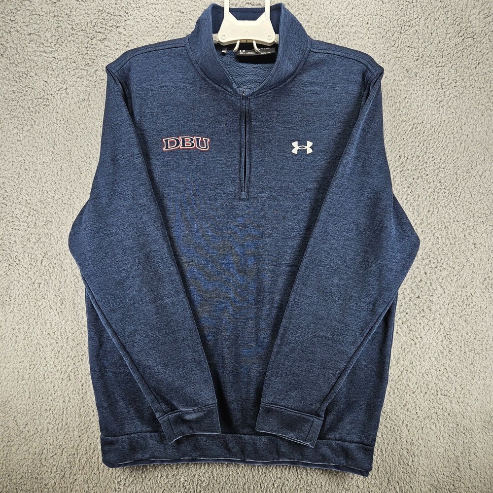 Under Armour Fleece Lined Loose 1/4 Zip Men's Sz XL / TG Navy Blue Jacket
